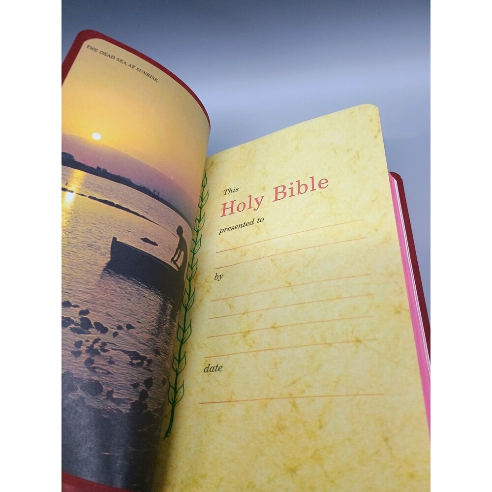 Holy Bible Red Letter Dictionary Concordance KJV Nelson Bonded Leather 1977 - Picture 4 of 6
